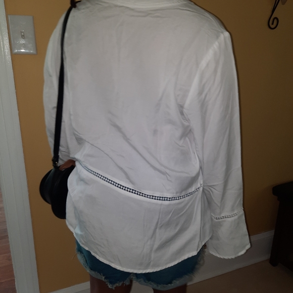 Bell Sleeve Peplum Top - Picture 3 of 3